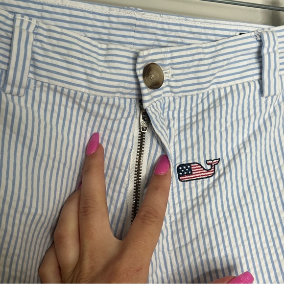 Vineyard Vines Men’s Seersucker Patriotic American Flag Breaker Short Size 32 - Picture 7 of 14